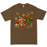 Cacao reindeer and christmas tree Premium Tee - AdoDesignShop