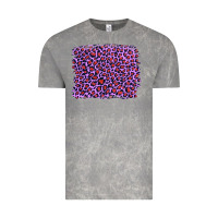 Cloud Rock lilac leopard with red glitter Vintage Tee - Artiststas