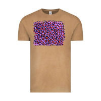 Lilac Leopard With Red Glitter Vintage Tee | Teevron