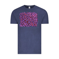 Vintage Denim lilac leopard with red glitter Vintage Tee - Artiststas