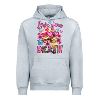 Heather Grey love you to death olivia Urban Hoodie - OliviaCreatesArt