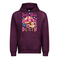 Mauve Wine love you to death olivia Urban Hoodie - OliviaCreatesArt