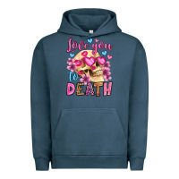 Pigment Midnight Navy love you to death olivia Urban Hoodie - OliviaCreatesArt