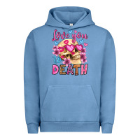 Pigment Pebble Blue love you to death olivia Urban Hoodie - OliviaCreatesArt