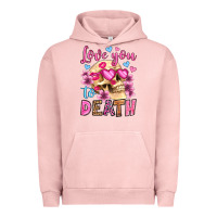 Pigment Salmon love you to death olivia Urban Hoodie - OliviaCreatesArt