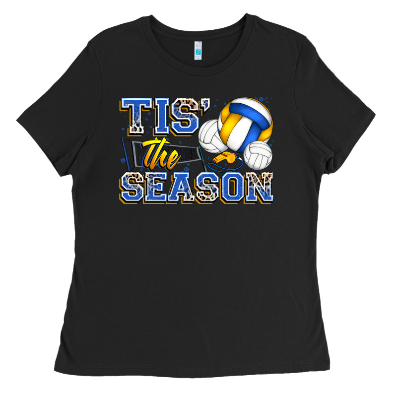 Tis' The Season Volleyball Ladies Tee by Zillion Design Studio | Teevron