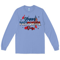 Colony Blue happy memorial day Long Sleeve Tee - MaliasSmallBusiness