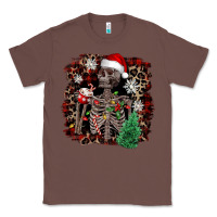 Chestnut Skeleton with coffee cup Christmas Classic Tee - NancyCooperArtShop