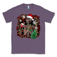 Lavender Skeleton with coffee cup Christmas Classic Tee - NancyCooperArtShop