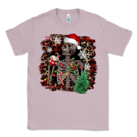 Lilac Skeleton with coffee cup Christmas Classic Tee - NancyCooperArtShop