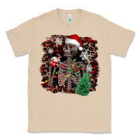 Mushroom Skeleton with coffee cup Christmas Classic Tee - NancyCooperArtShop
