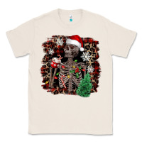 Natural Skeleton with coffee cup Christmas Classic Tee - NancyCooperArtShop