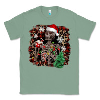 Sage Skeleton with coffee cup Christmas Classic Tee - NancyCooperArtShop