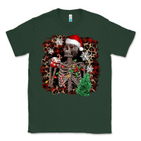 Sports Green Skeleton with coffee cup Christmas Classic Tee - NancyCooperArtShop