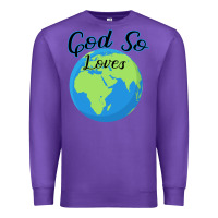 Purple God So Loves Premium Sweatshirt - Bettercallsaul