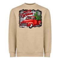 Mushroom merry christmas red truck christmas trees Heavyweight Sweatshirt - Jasminsmagicworld