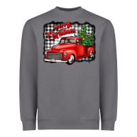Storm merry christmas red truck christmas trees Heavyweight Sweatshirt - Jasminsmagicworld