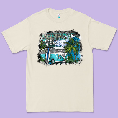 Summer Vibes Premium Tee Designed By Sublimationcraftshop