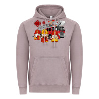 Vintage Zinc fire truck gnomes Vintage Hoodie - Artiststas