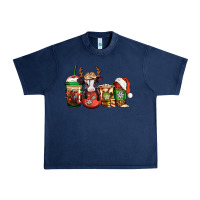 Navy christmas baby calf coffee cups Urban Heavy Tee - Jasminsmagicworld