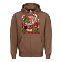 Chestnut Tis The Season Christmas Cakes Truck Zipper Hoodie - BundleAndBundleShop