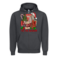 Smoke Tis The Season Christmas Cakes Truck Zipper Hoodie - BundleAndBundleShop
