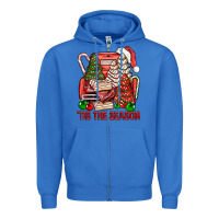 True Royal Tis The Season Christmas Cakes Truck Zipper Hoodie - BundleAndBundleShop