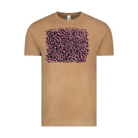 Vintage Camel pink leopard with pink glitter Vintage Tee - Artiststas