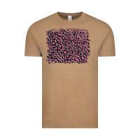 Pink Leopard With Pink Glitter Vintage Tee | Teevron