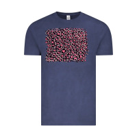Vintage Denim pink leopard with pink glitter Vintage Tee - Artiststas
