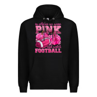 Black In October We Wear Pink Watch Football Premium Hoodie - texasbilliewilder