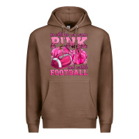 Chestnut In October We Wear Pink Watch Football Premium Hoodie - texasbilliewilder