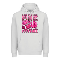 Dove Grey In October We Wear Pink Watch Football Premium Hoodie - texasbilliewilder