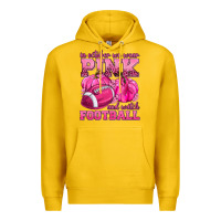 Lemon In October We Wear Pink Watch Football Premium Hoodie - texasbilliewilder