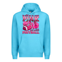 Ocean Blue In October We Wear Pink Watch Football Premium Hoodie - texasbilliewilder