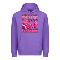 Purple In October We Wear Pink Watch Football Premium Hoodie - texasbilliewilder