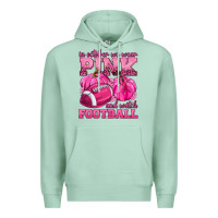 Seafoam In October We Wear Pink Watch Football Premium Hoodie - texasbilliewilder