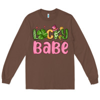 Chestnut lucky babe st patrick s day Long Sleeve Tee - MaliasSmallBusiness