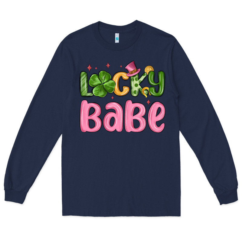 Lucky Babe St Patrick S Day Long Sleeve Tee by MaliasSmallBusiness | Teevron