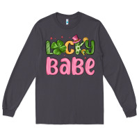 Smoke lucky babe st patrick s day Long Sleeve Tee - MaliasSmallBusiness