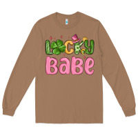 Toasted Coconut lucky babe st patrick s day Long Sleeve Tee - MaliasSmallBusiness