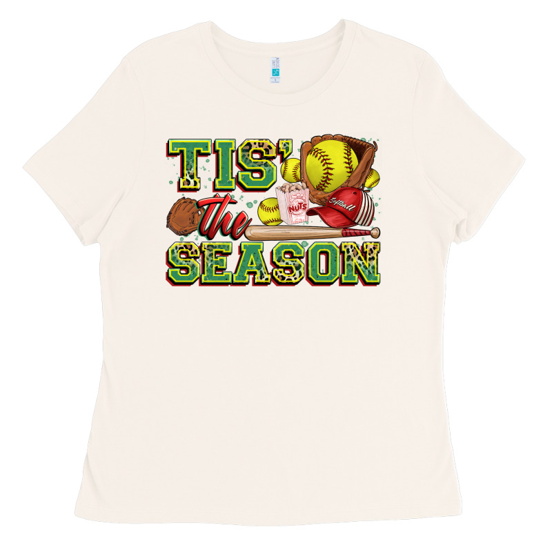 Tis' The Season Softball Ladies Tee by Zillion Design Studio | Teevron