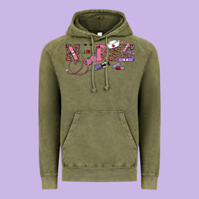 Valentines Day Nurse Vintage Hoodie Designed By Ranaportraitstore