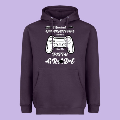 I Survived Quarantine Level Next Fifth Grade Heavyweight Hoodie Designed By Bettercallsaul