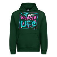 Forest Green nurse life olivia  (1) Urban Hoodie - OliviaCreatesArt