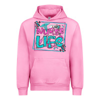 Fuchsia Pink nurse life olivia  (1) Urban Hoodie - OliviaCreatesArt