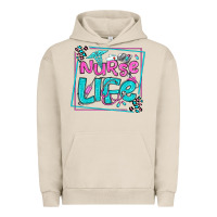 Pigment French Oak nurse life olivia  (1) Urban Hoodie - OliviaCreatesArt