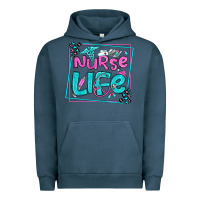 Pigment Midnight Navy nurse life olivia  (1) Urban Hoodie - OliviaCreatesArt