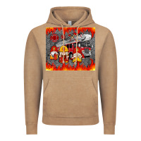 Vintage Coffee fire truck gnomes Vintage Hoodie - Artiststas