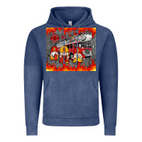 Vintage Denim fire truck gnomes Vintage Hoodie - Artiststas